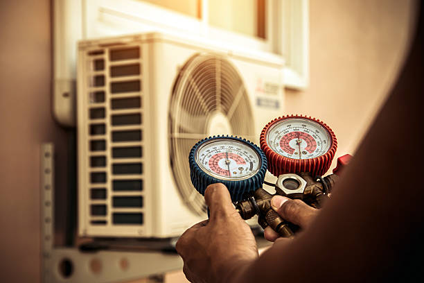 Professional Hvac technician working in Flagtown, NJ